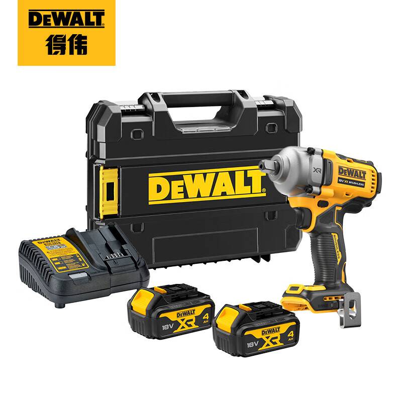 Гайковерт ударный Dewalt DCF892M2T-A9 + два аккумулятора 4.0Ah