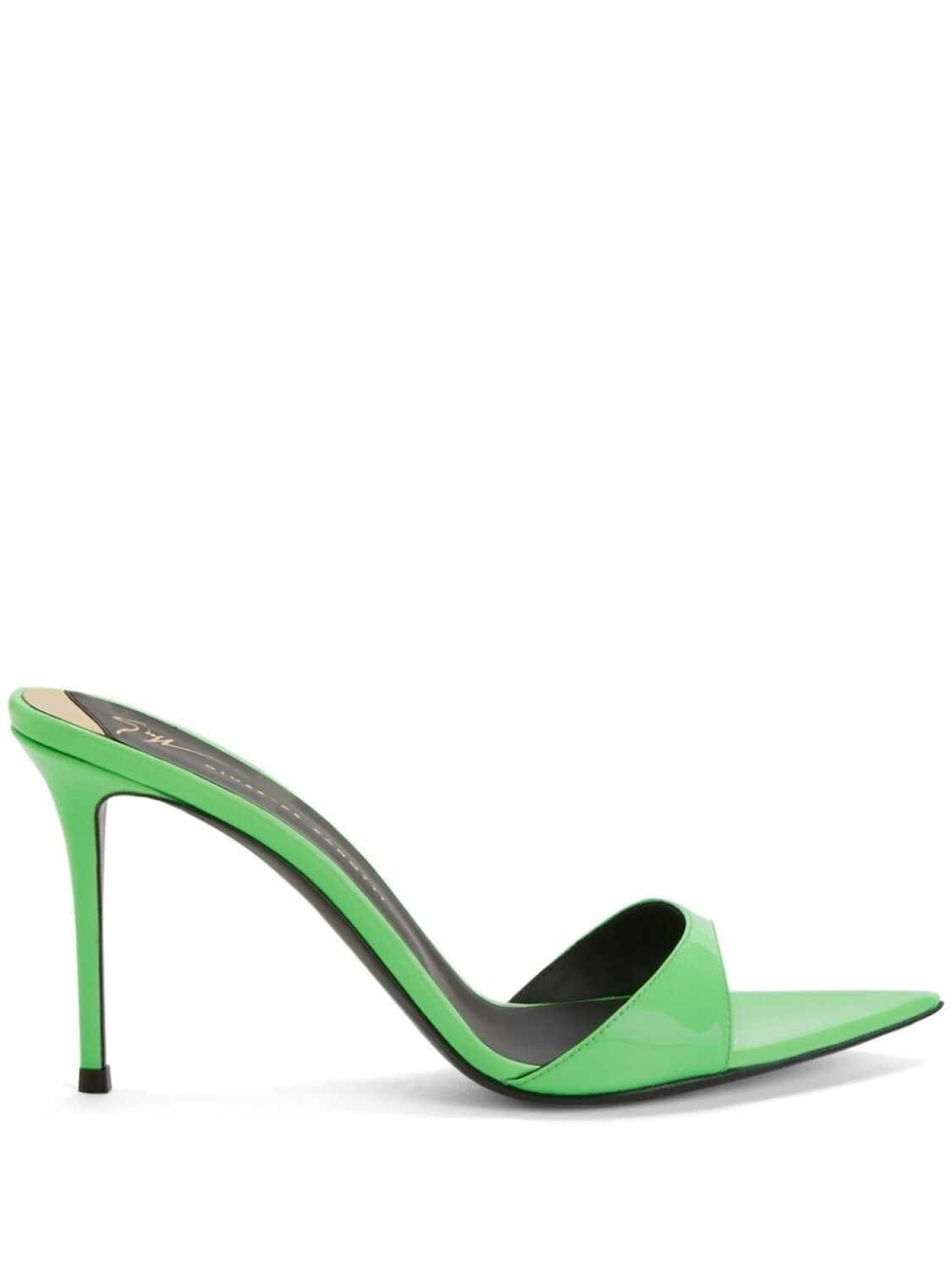 

Giuseppe Zanotti босоножки Intriigo 90 с заостренным носком, зеленый