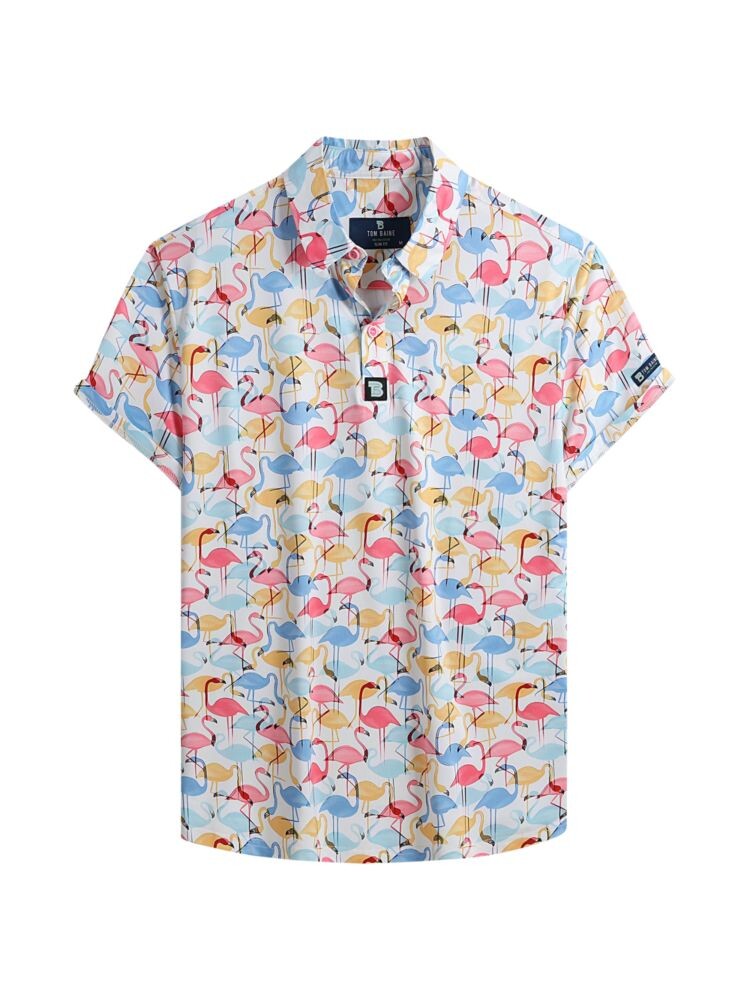 

Рубашка для гольфа Slim Fit Flamingo Tom Baine, бежевый