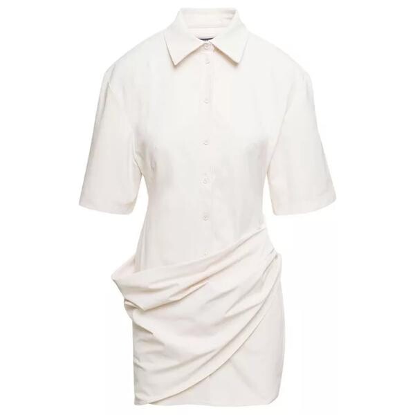 

Платье shirt dress la robe camisa in cotton blend Jacquemus, белый