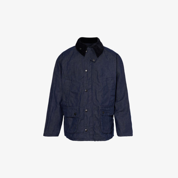 

Джинсовая куртка bedale с вельветовым воротником Barbour, индиго