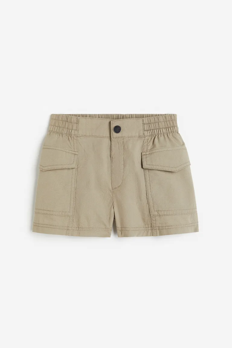 

Хлопковые шорты карго H&M, зеленый