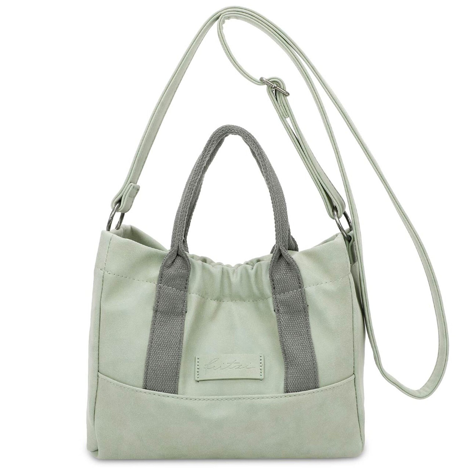 

Сумка Fritzi aus Preußen Poppi08 Vintage Handtasche 25 cm, лаймовый