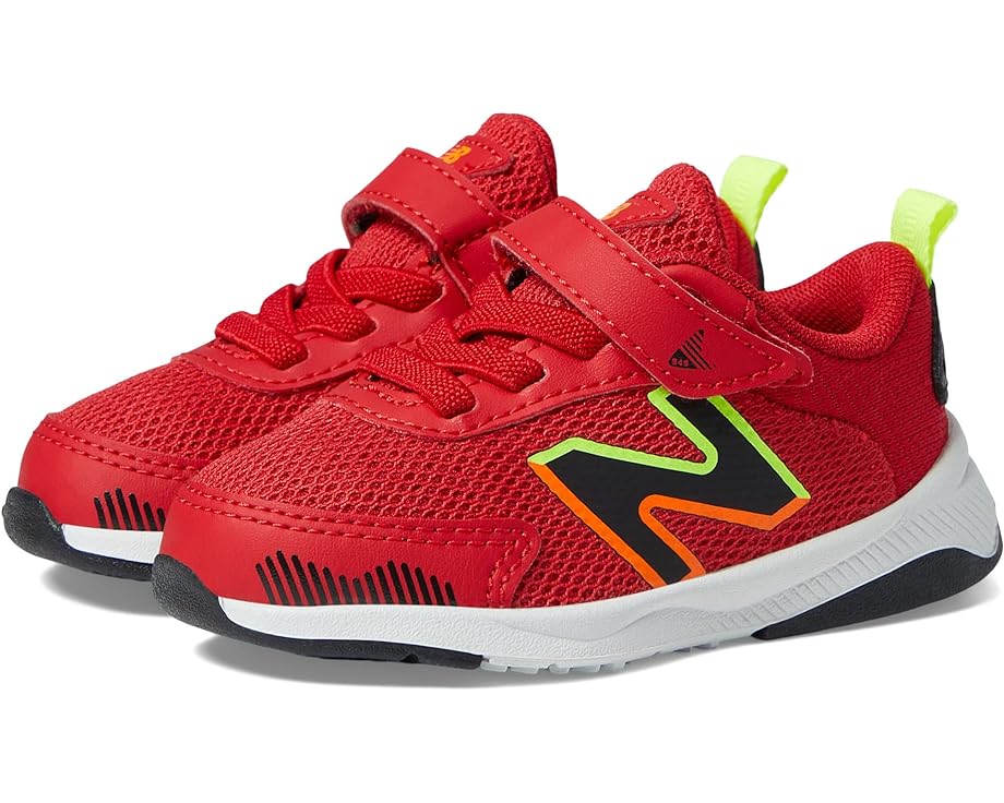 Кроссовки New Balance 545 Bungee Lace with Hook-and-Loop Top Strap, цвет Team Red/Black