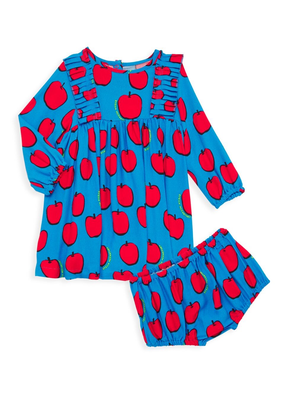 

Яблочное платье и шаровары для девочки, комплект из 2 предметов Stella McCartney Kids, зеленый