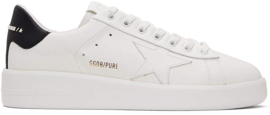 

Бело-черные кроссовки Golden Goose Purestar