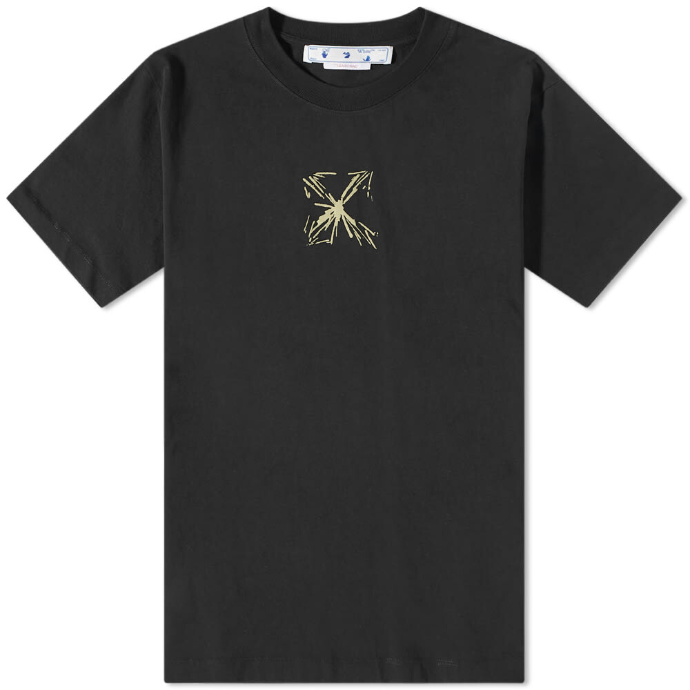 

Off-White футболка Splash Arrow, черный