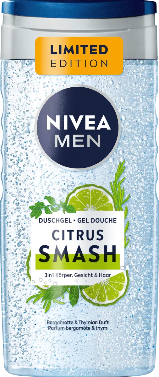 

Гель для душа Citrus Smash 3в1 с бергамотом Аромат Тимьяна 250мл NIVEA