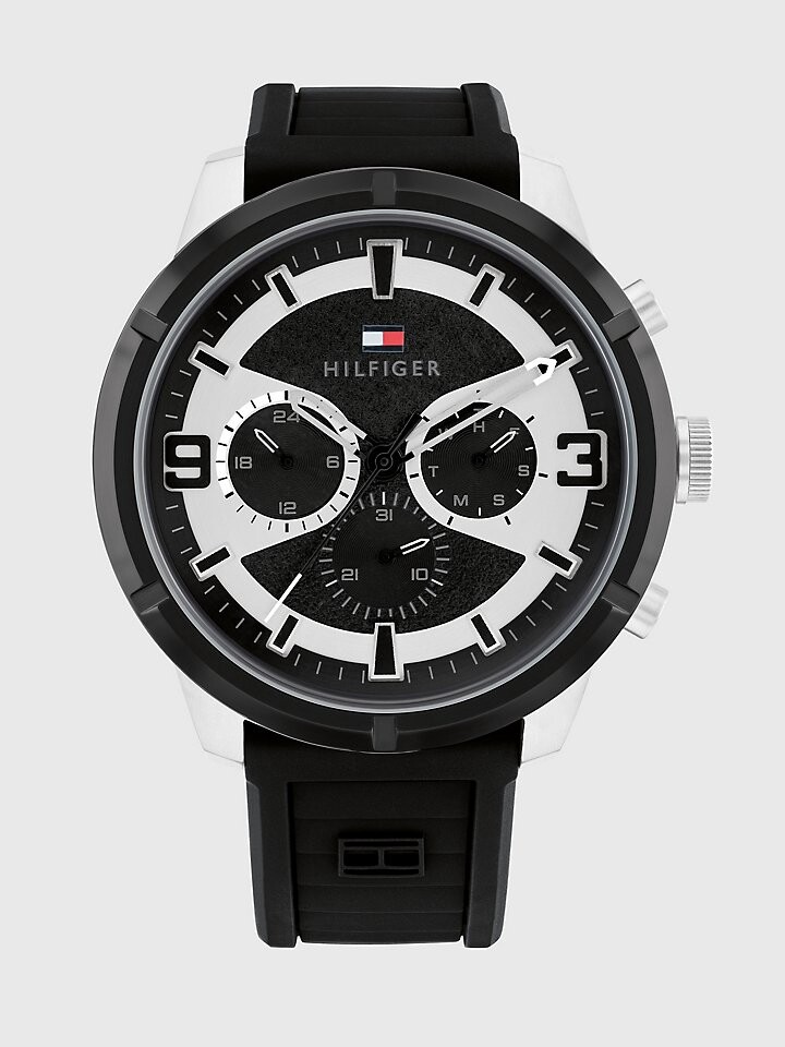 

Спортивные часы Sub-Dials с черным силиконовым ремешком Tommy Hilfiger