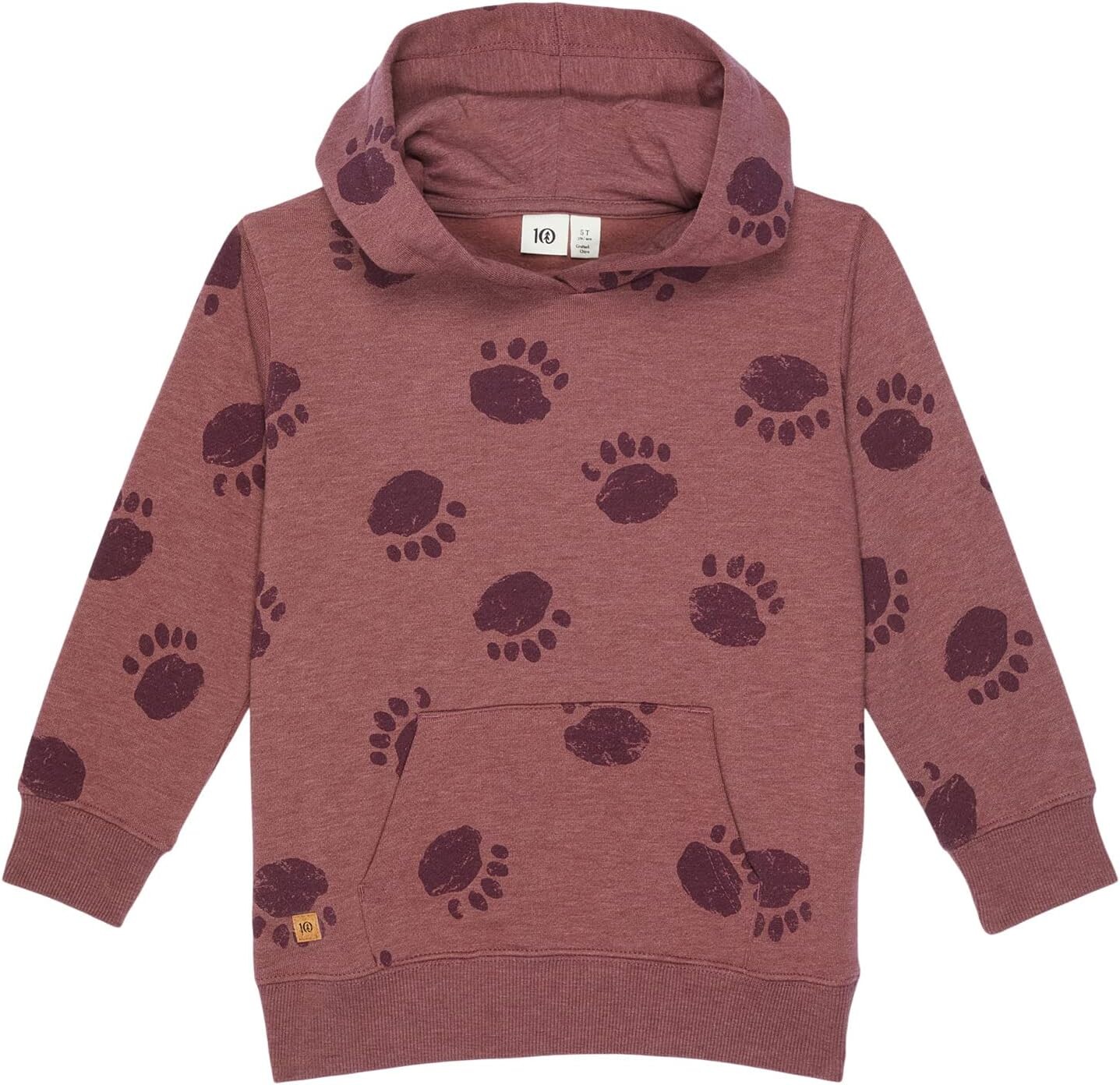 

Худи tentree Treefleece Bear Paw Hoodie, цвет Crushed Berry