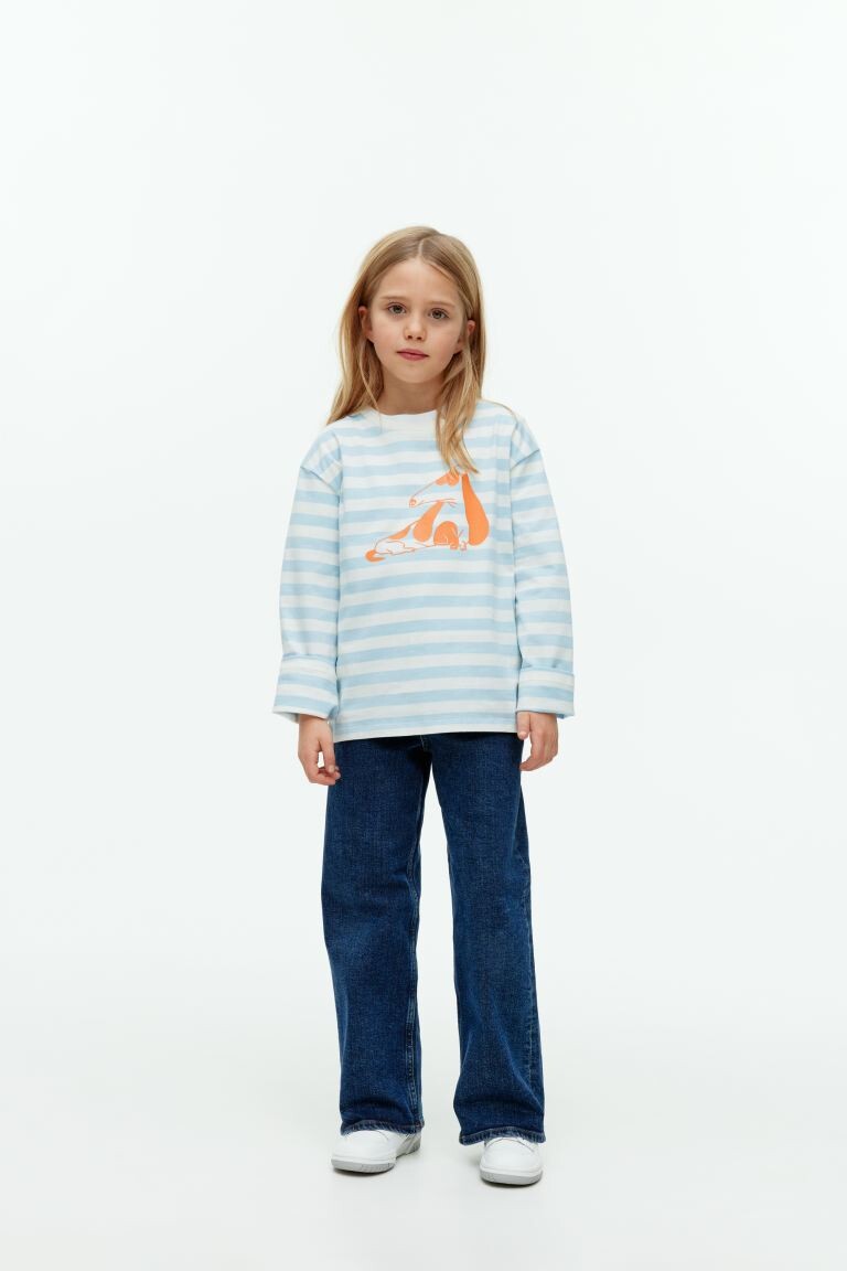 

Рубашка с длинным рукавом H&M, белый