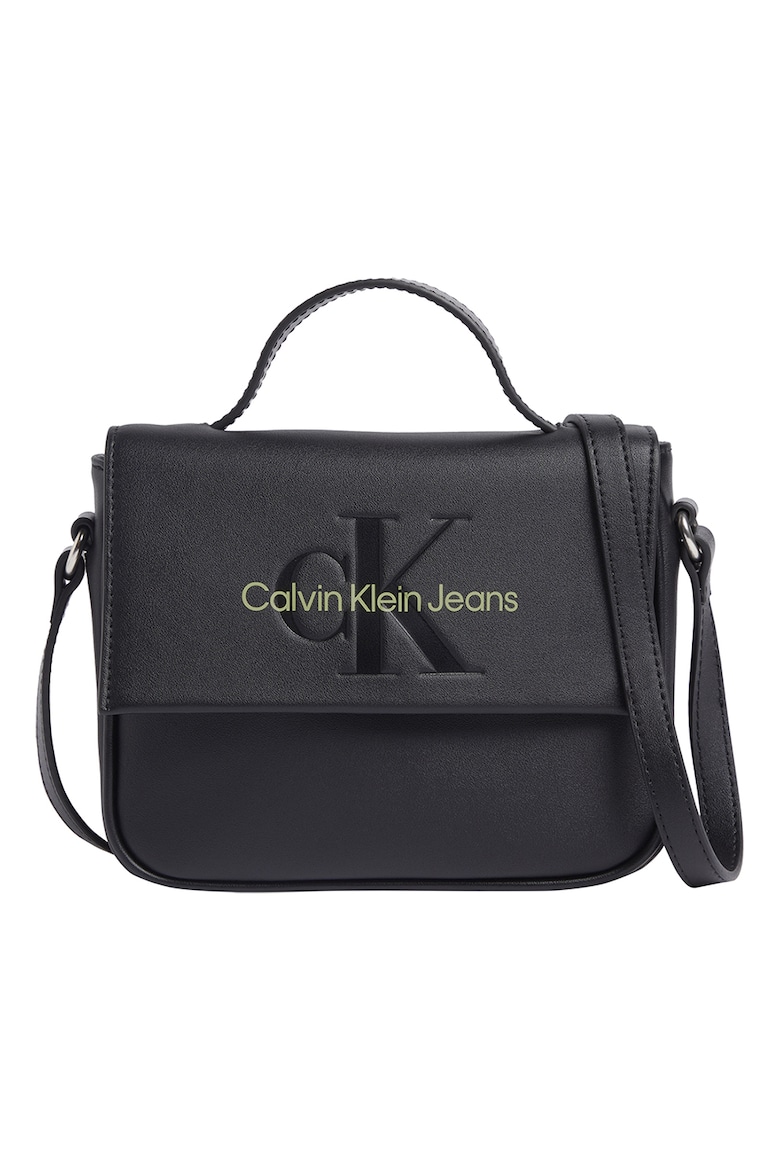 Скульптурная сумка из экокожи с логотипом Calvin Klein Jeans, зеленый