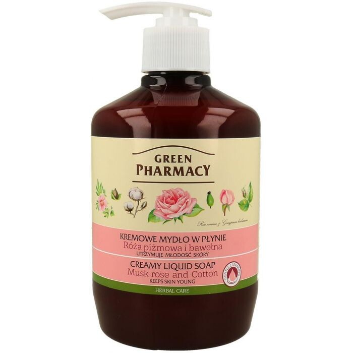 

Мыло Jabón Líquido Rosa Algodón Green Pharmacy, 460 ml