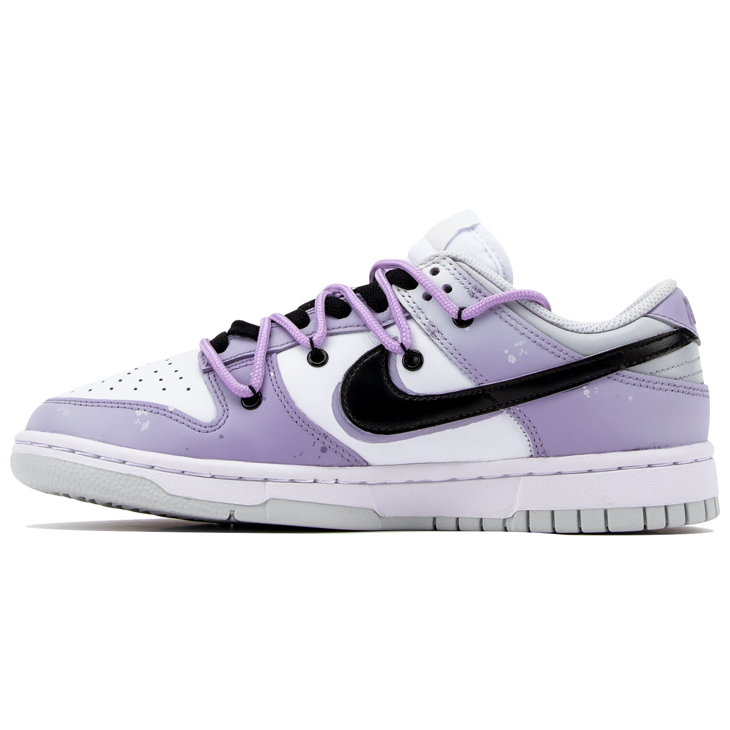 

Кроссовки Nike Dunk Skateboarding Shoes Women's Low-top Purple/black, фиолетовый