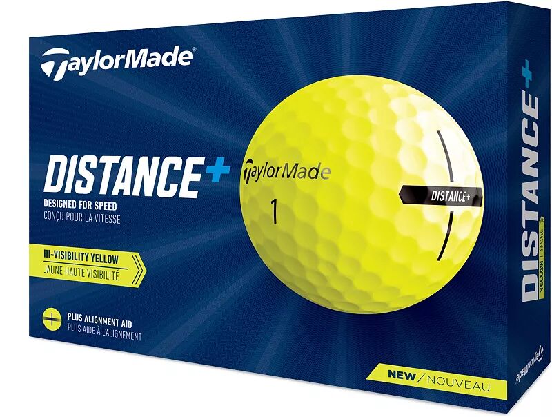 TaylorMade Distance+ Мячи для гольфа, желтый