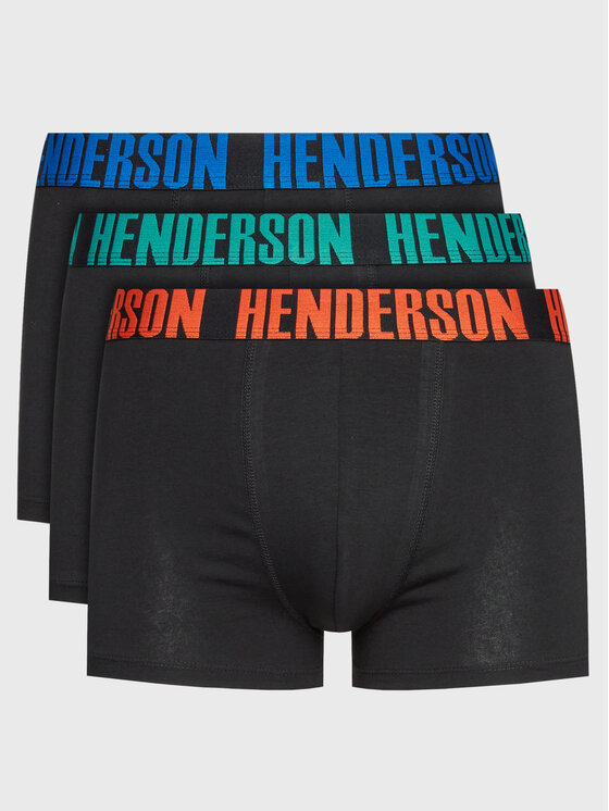 цена Комплект из 3 боксеров Henderson, черный