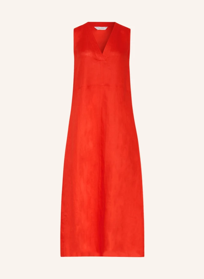 

Льняное платье sofocle Maxmara Leisure, оранжевый