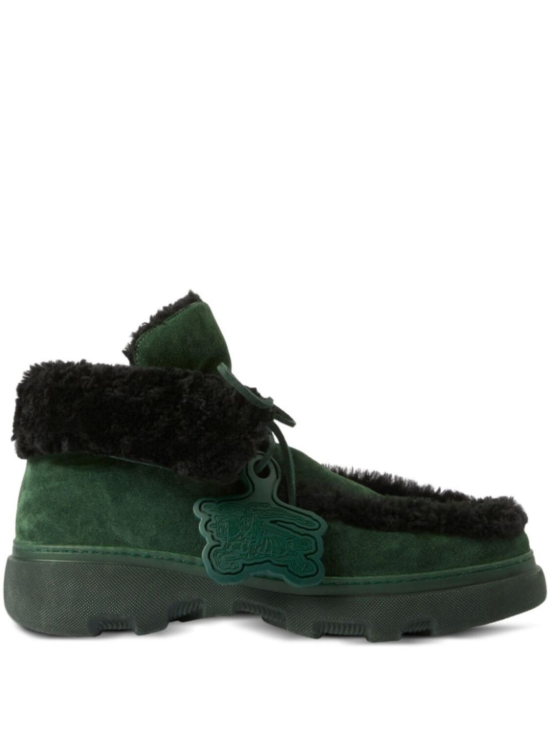 

Burberry ботинки Creeper из овчины, зеленый