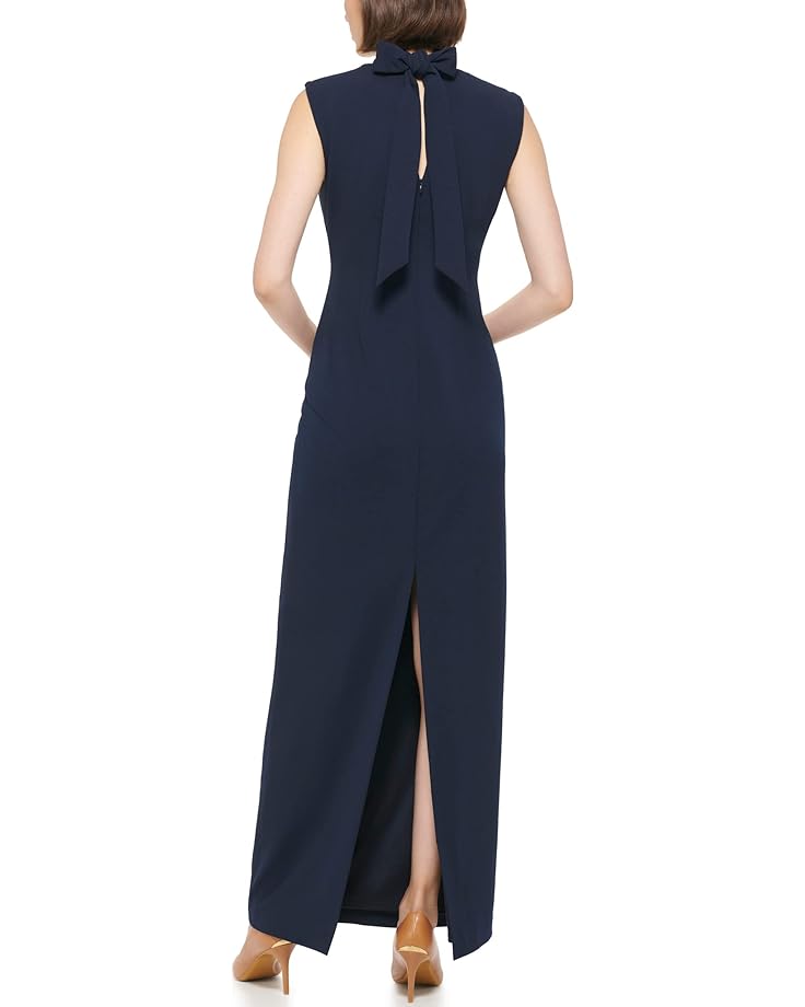 

Платье Calvin Klein Long Mock Neck with Tie Back, цвет Twilight