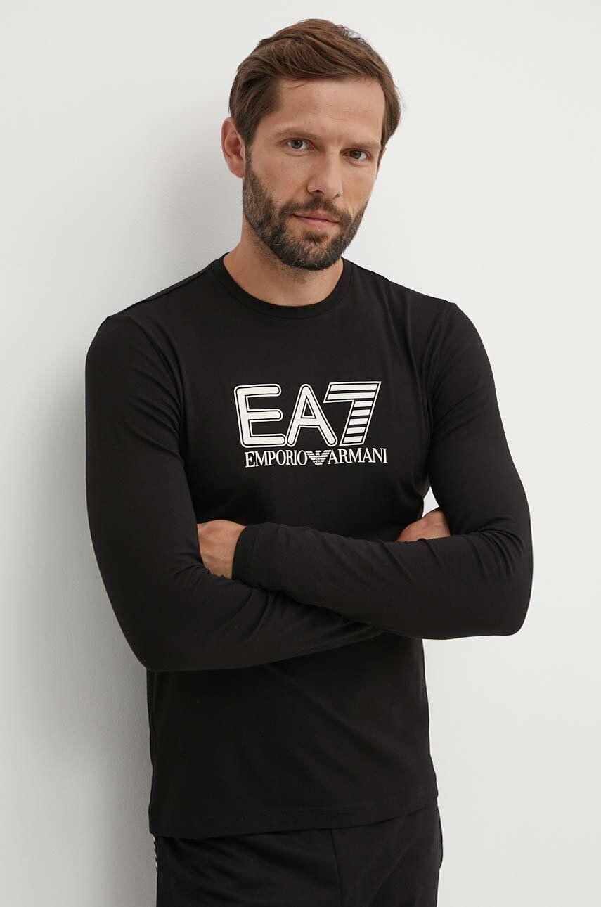 

Рубашка с длинными рукавами EA7 Emporio Armani, черный