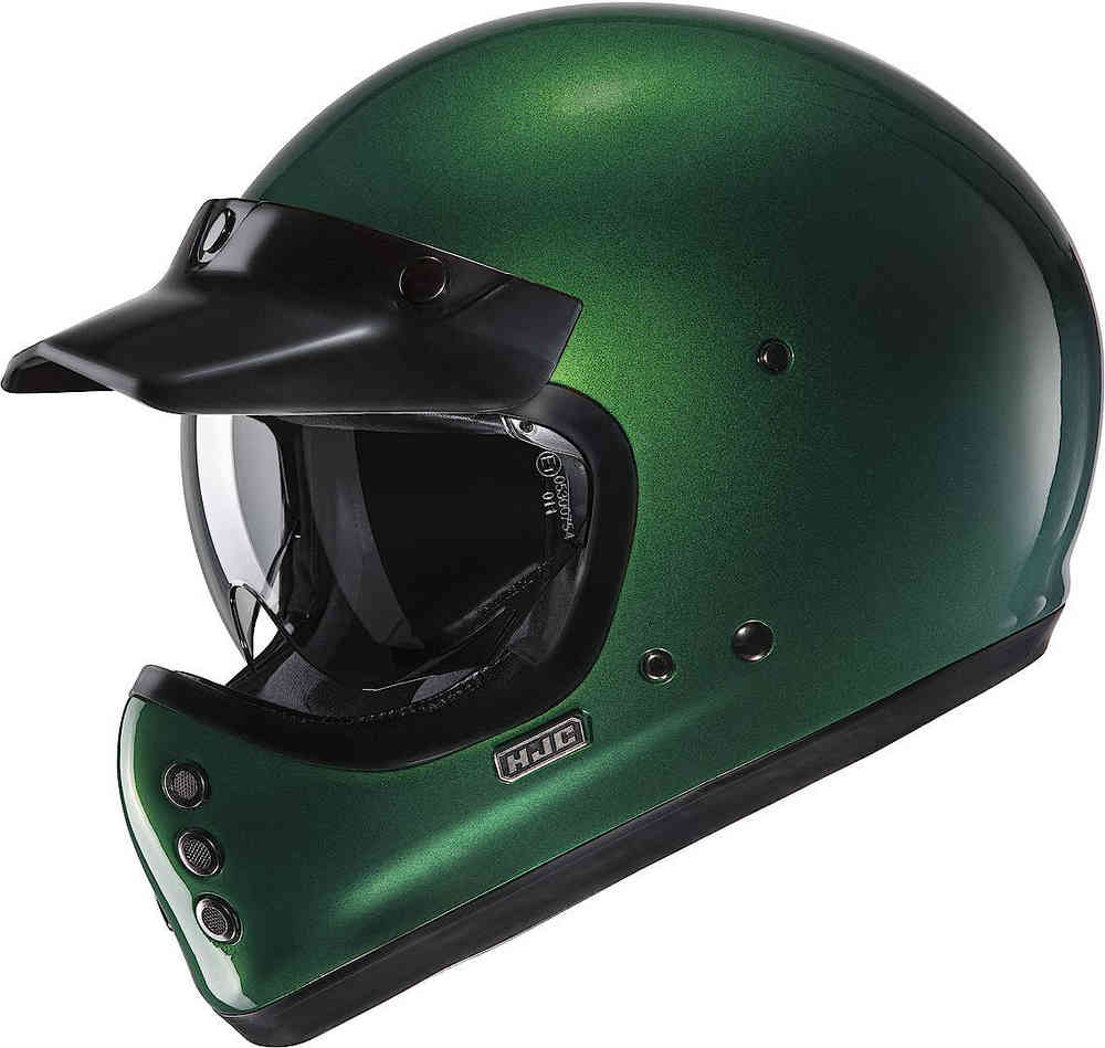 V60 Твердый глубокий шлем HJC, зеленый твердый шлем v60 hjc черный