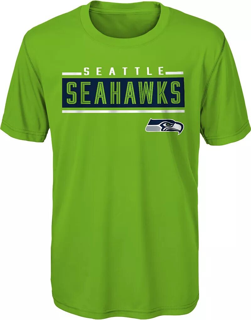 

Nfl Team Apparel Молодежная зеленая футболка Сиэтл Сихокс Amped Up
