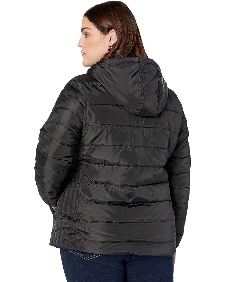 Куртка U.S. POLO ASSN. Plus Size Cozy Faux Fur Lined Jacket, черный hanezza plus size chiffon lined bluz