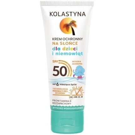 

Солнцезащитный крем для детей и младенцев Spf 50 50мл, Kolastyna