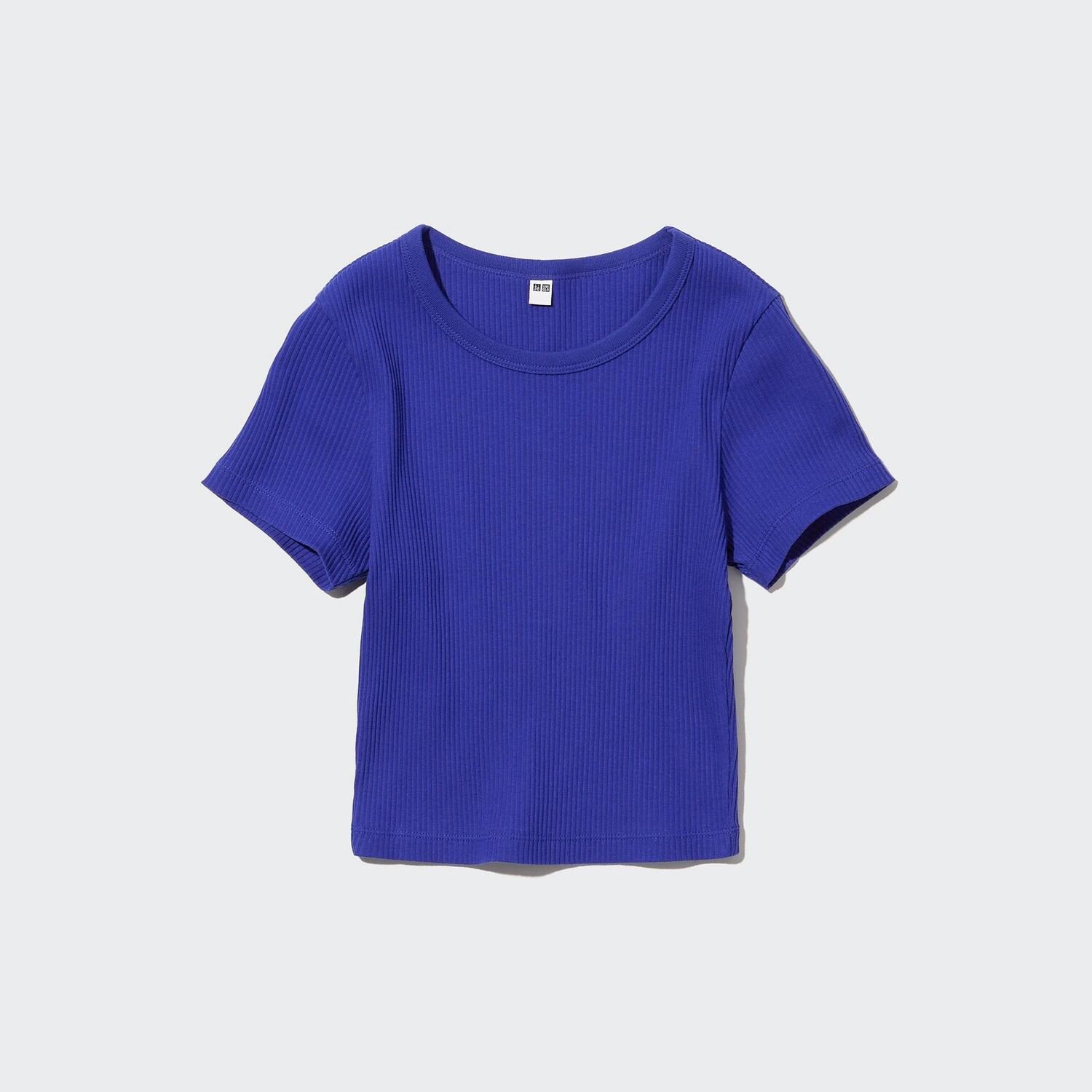 

Футболка короткая Uniqlo Redondo с круглым вырезом, синий