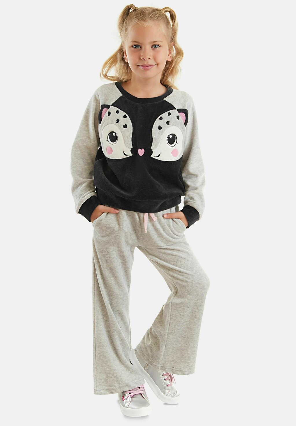 

Спортивные брюки Twin Gazalles Denokids, цвет light grey black