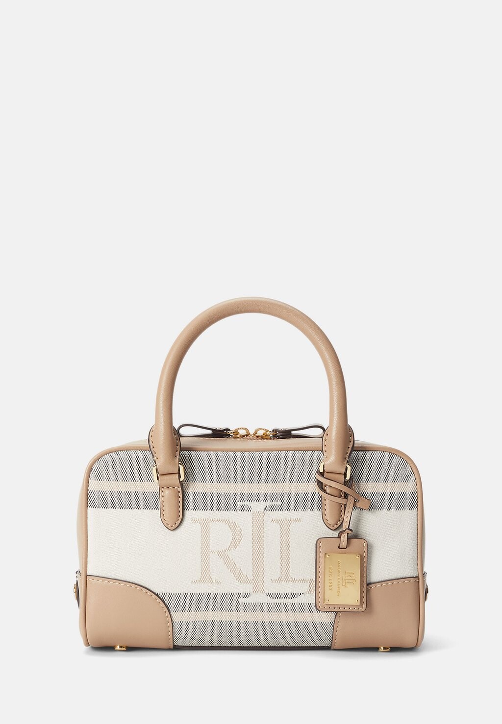 

Сумка на плечо Emerie Satchel Small Lauren Ralph Lauren, цвет cream/camel