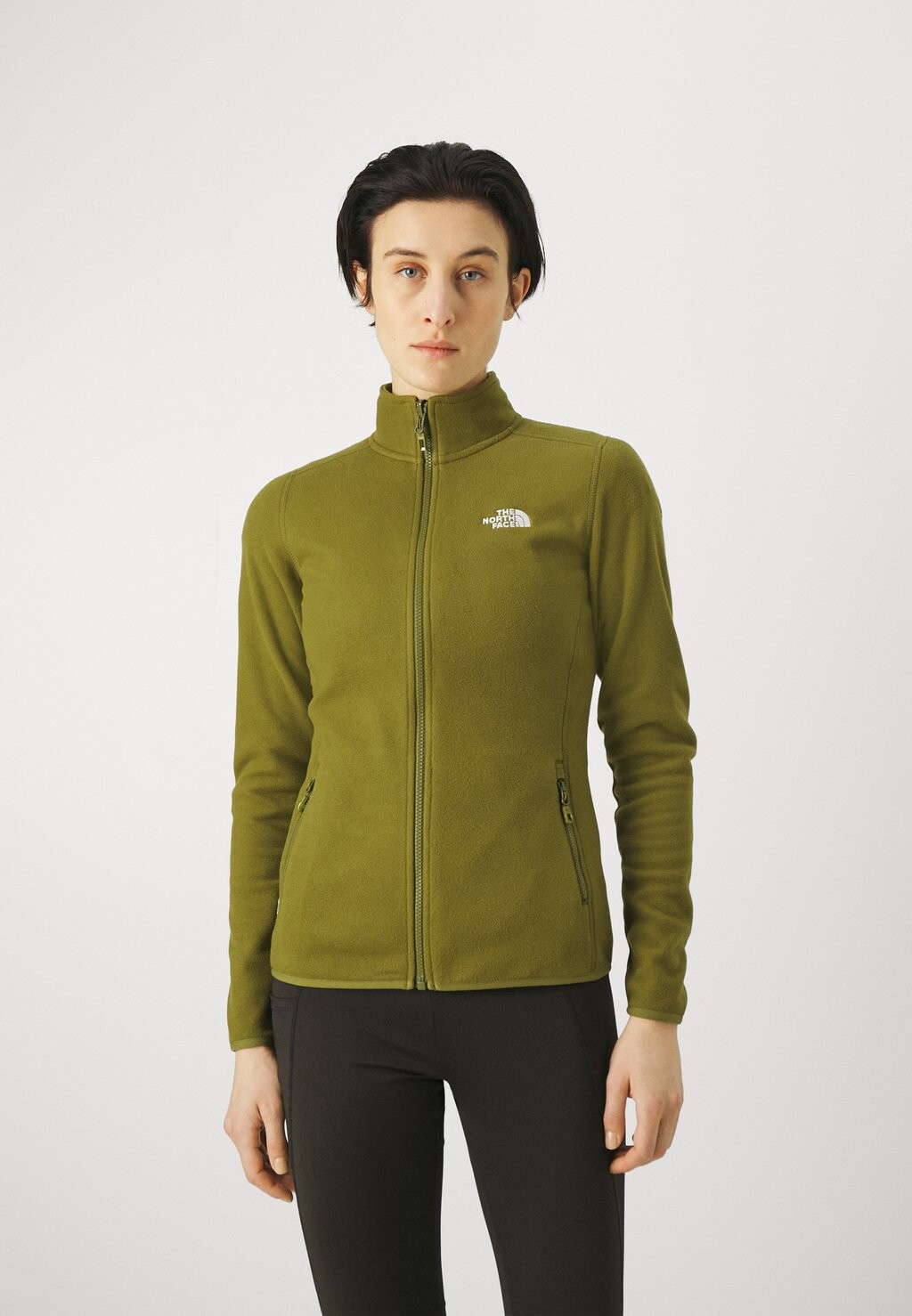 

Флисовая куртка Glacier The North Face, цвет forest olive