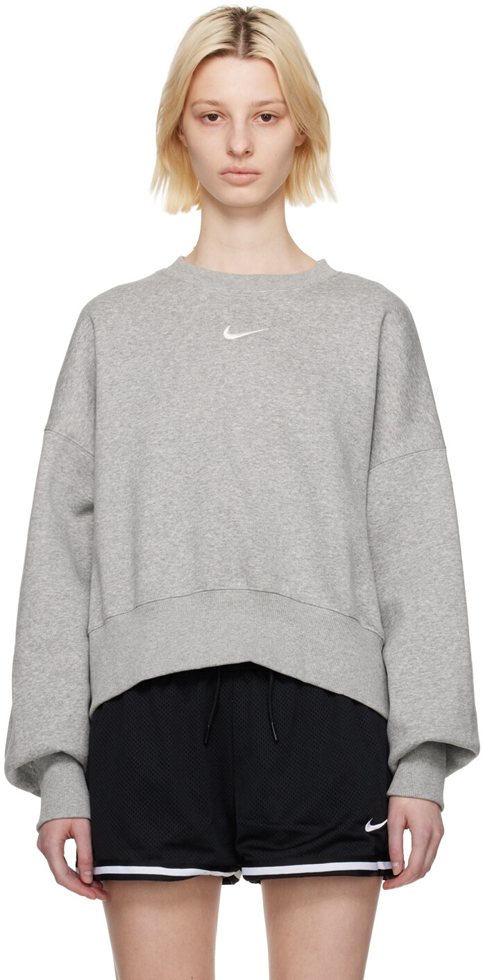 

Серый свитшот с изображением Феникса Nike