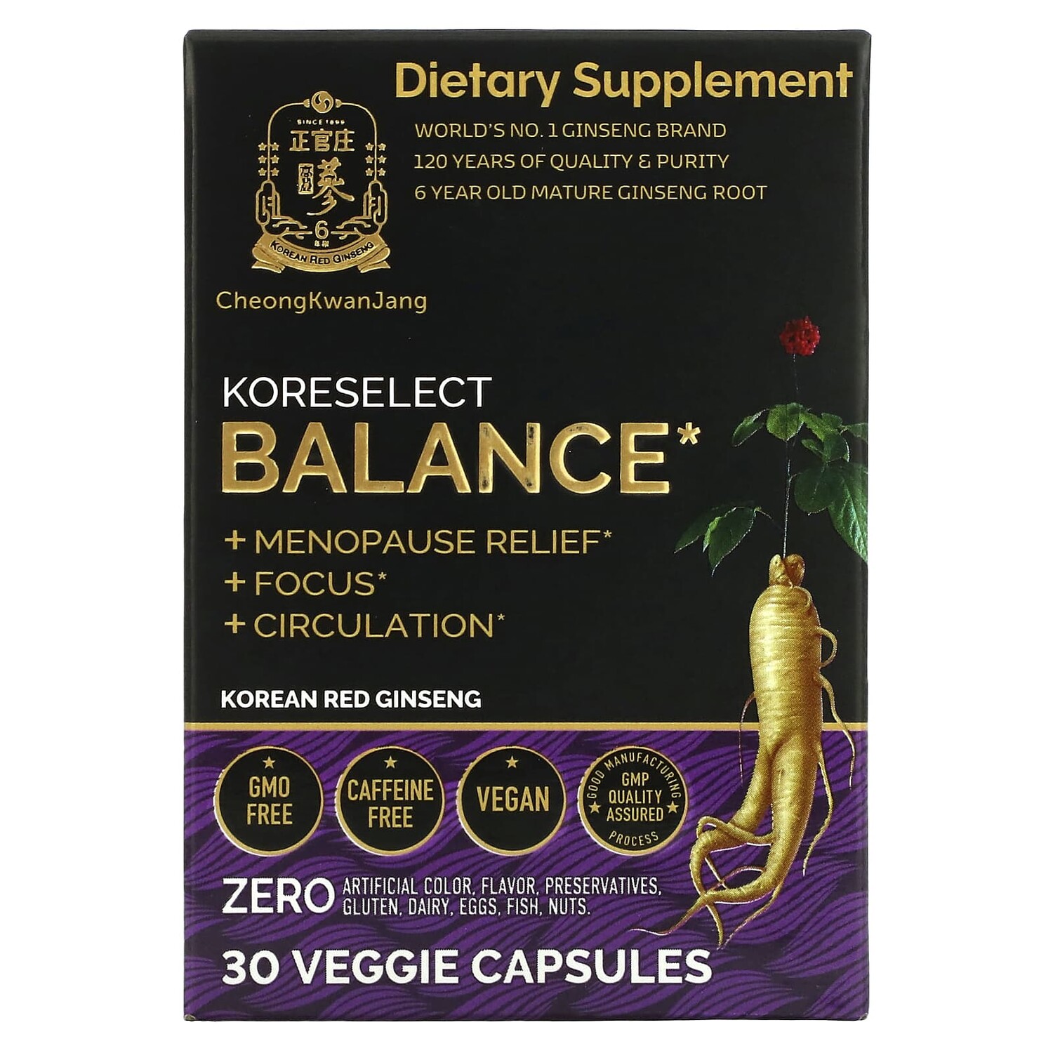 

Koreselect, Balance, 30 растительных капсул, CheongKwanJang