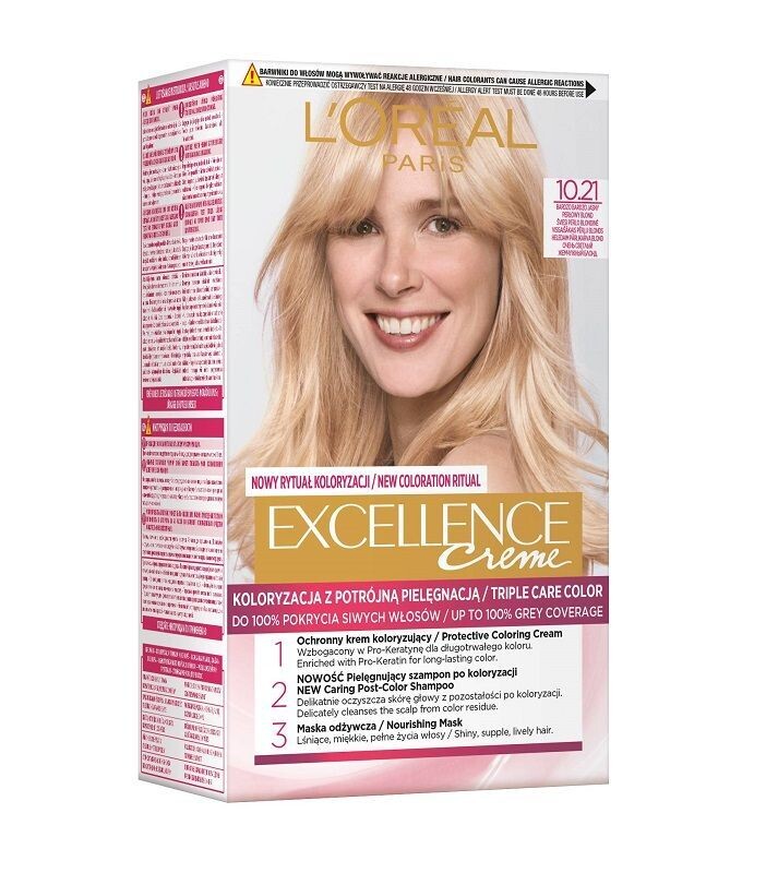 

L’Oréal Excellence 10.21 краска для волос, 1 шт.