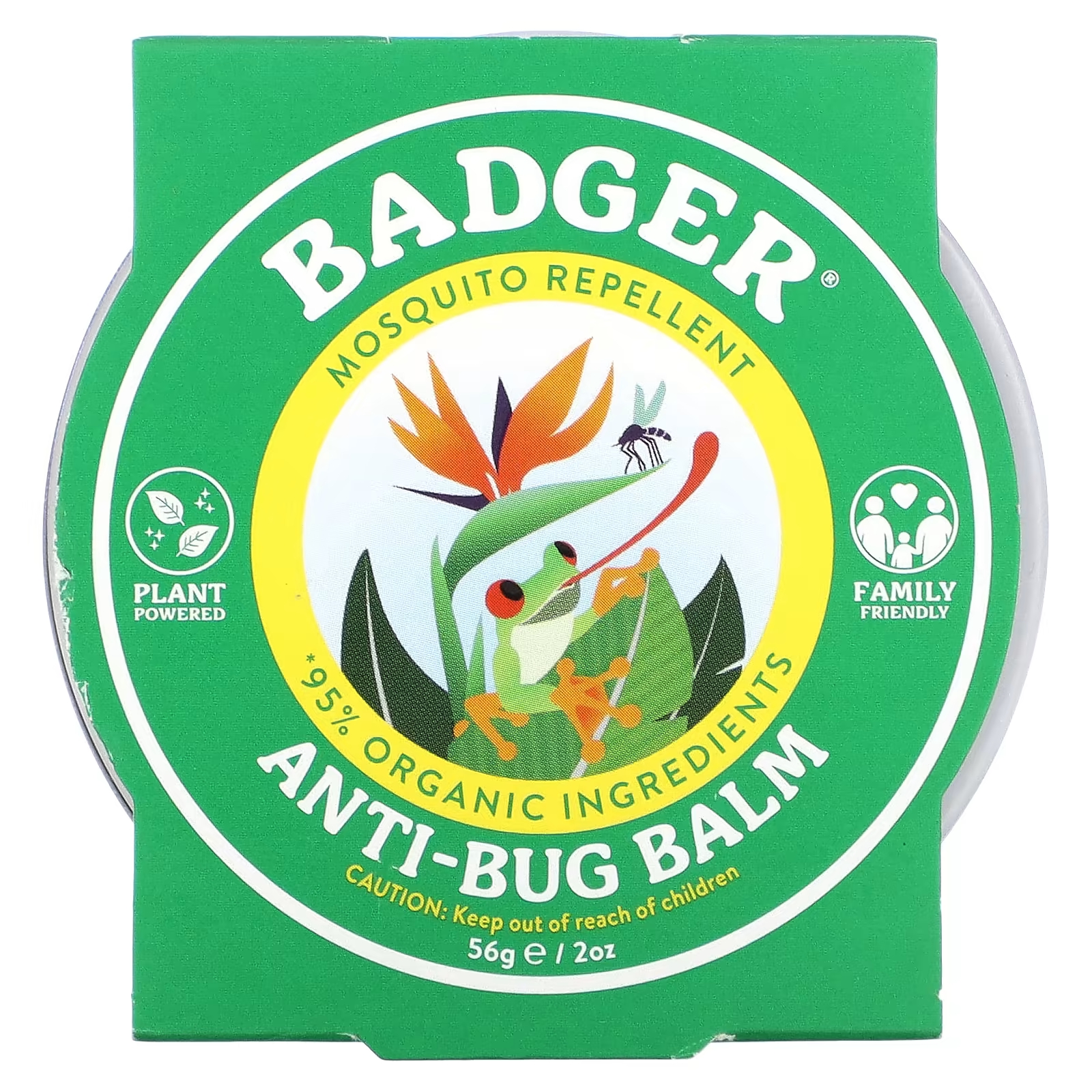 Бальзам Badger Company против насекомых, 56 г badger company спрей против насекомых 79 85 мл 2 7 жидкой унции