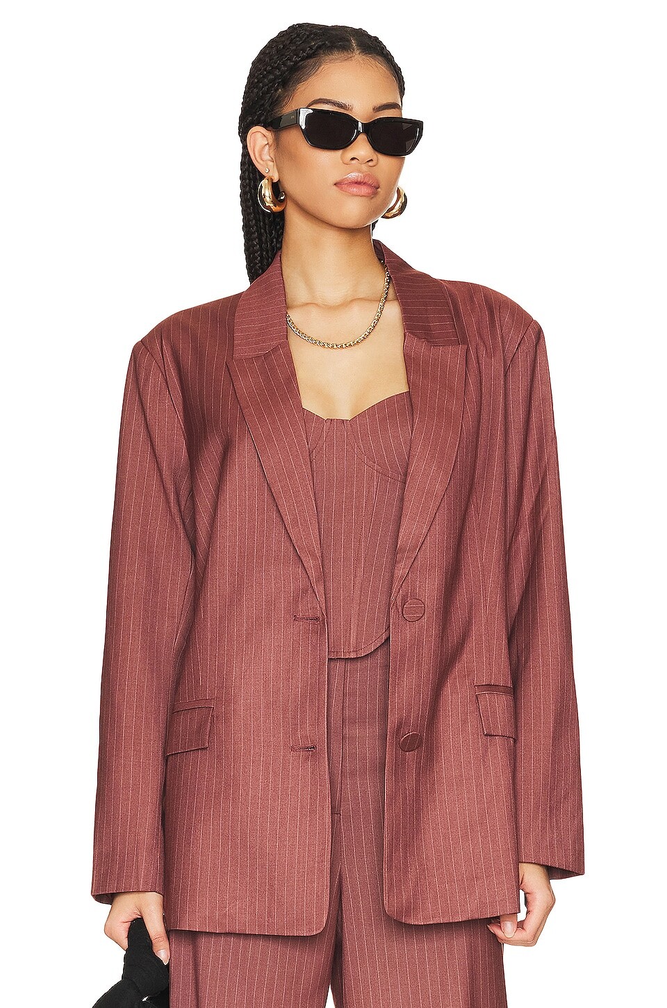 

Блейзер Bardot Pin Stripe, цвет Chestnut Stripe