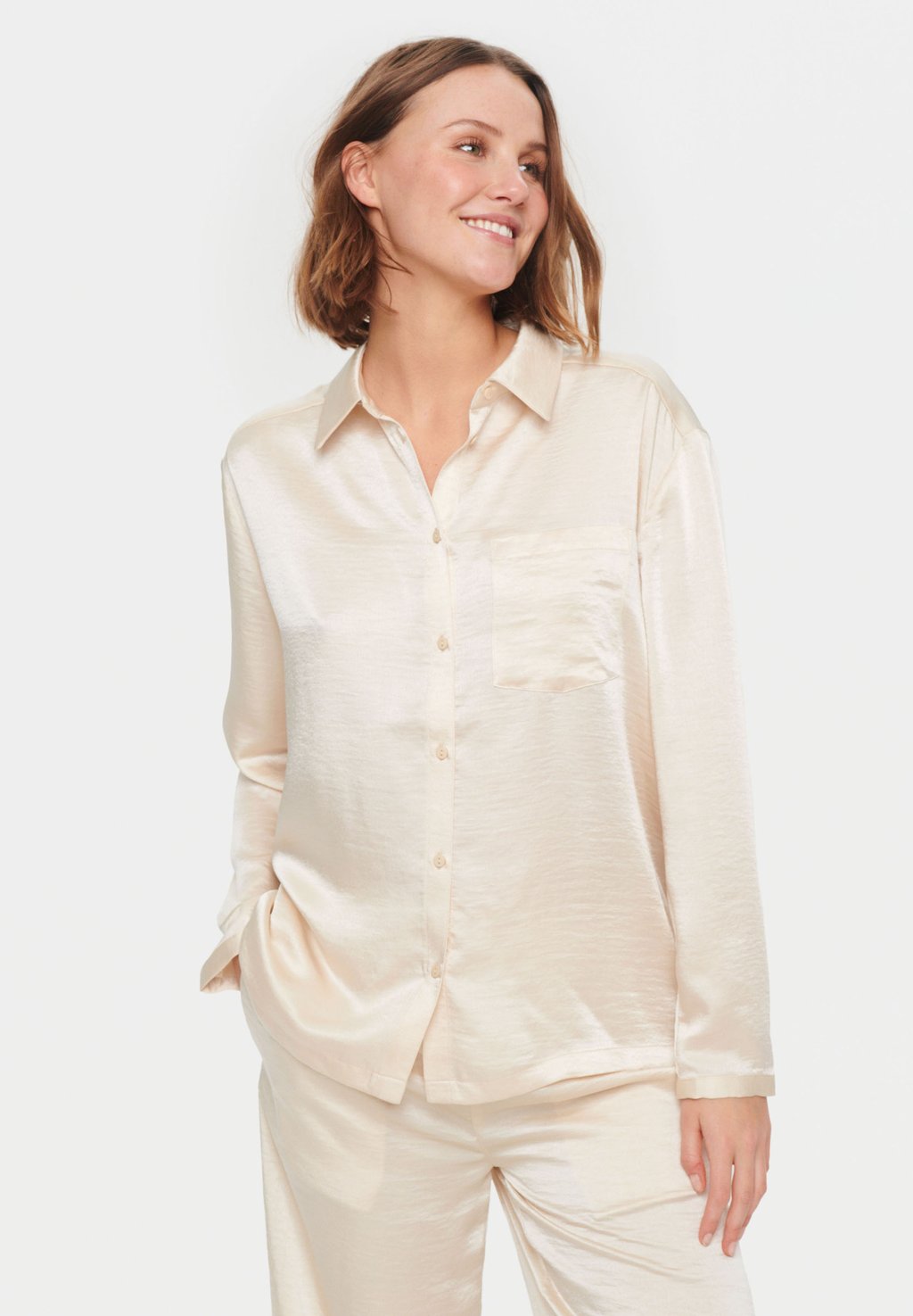 Блуза-рубашка DINNE Saint Tropez, цвет summer sand блузка рубашка dinne saint tropez цвет ultramarine