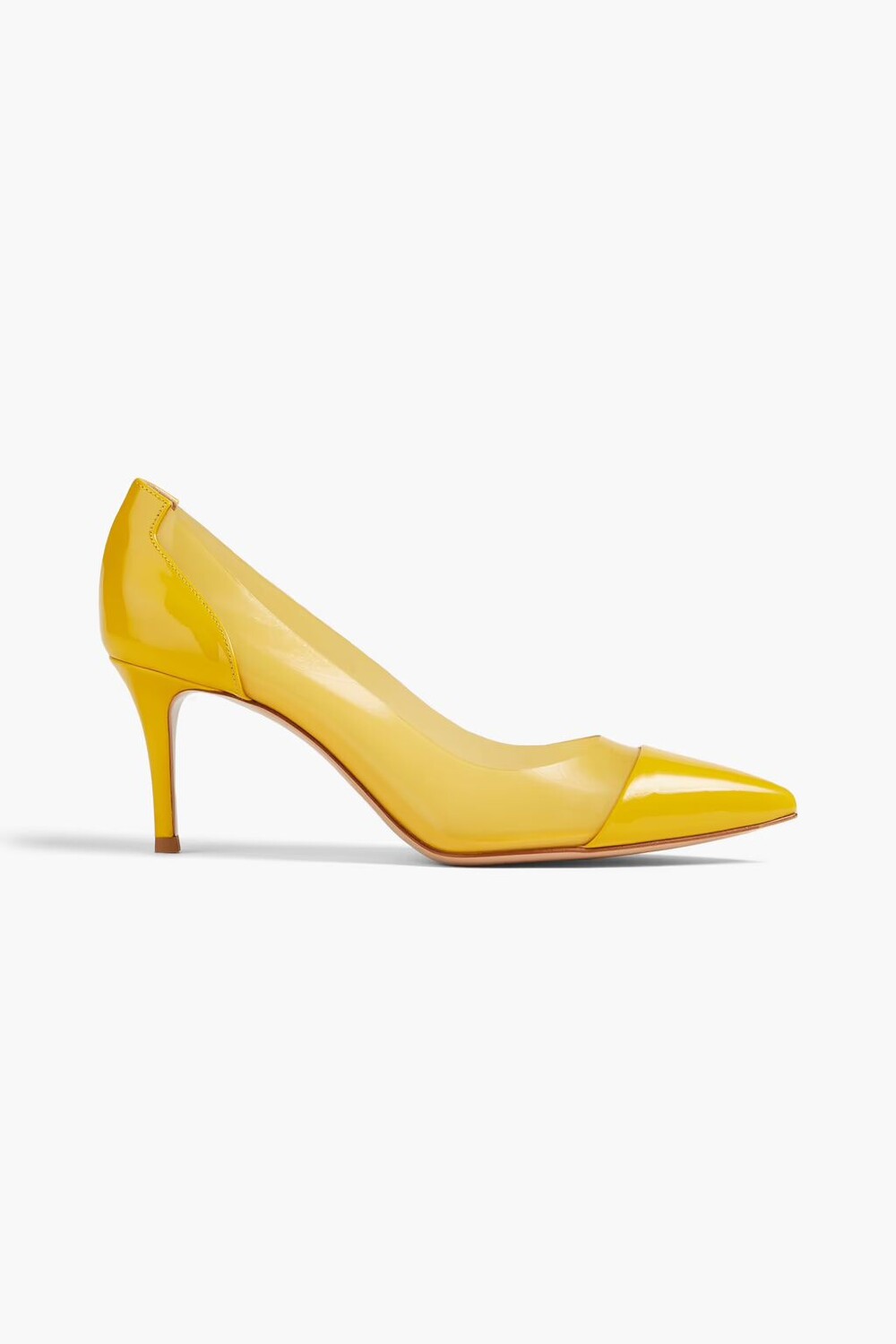 

Туфли из лакированной кожи и ПВХ Gianvito Rossi, желтый