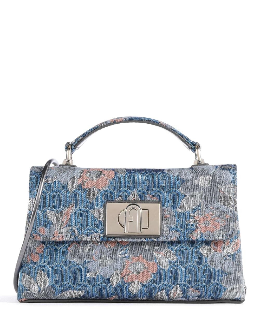 

Мини-сумка через плечо, текстильная Furla, синий