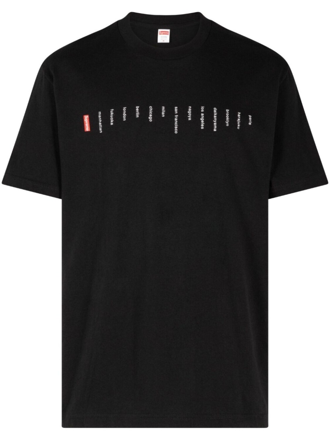 

Supreme футболка из хлопка с надписью «Location», черный