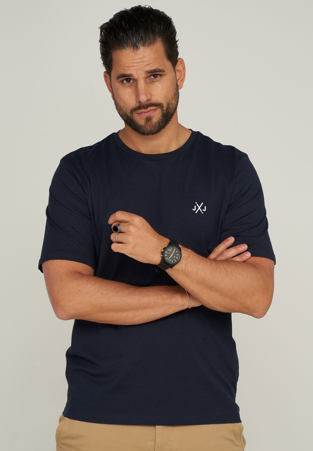

Футболка Jack & Jones JJELIF TEE SS CREW NECK, цвет Navy Blazer