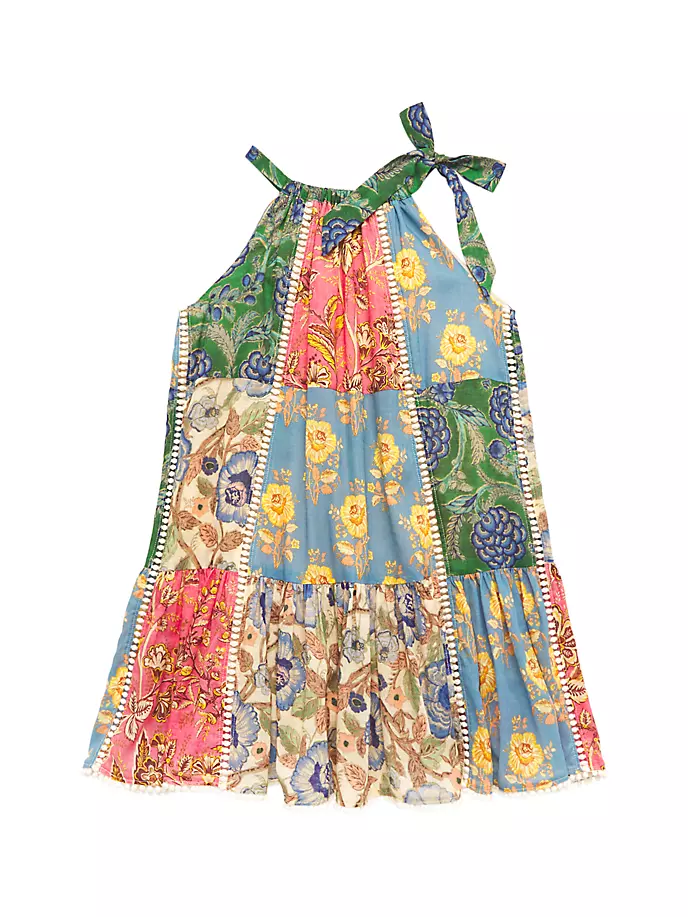 Платье с лямкой на бретельках с принтом Junie для маленьких девочек и девочек в стиле пэчворк Zimmermann Kids, цвет spliced комплект бикини august с цветочным принтом zimmermann цвет spliced