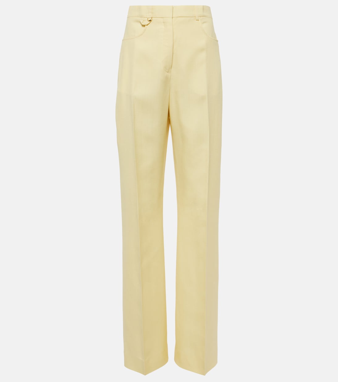 Прямые брюки le pantalon sauge Jacquemus, желтый