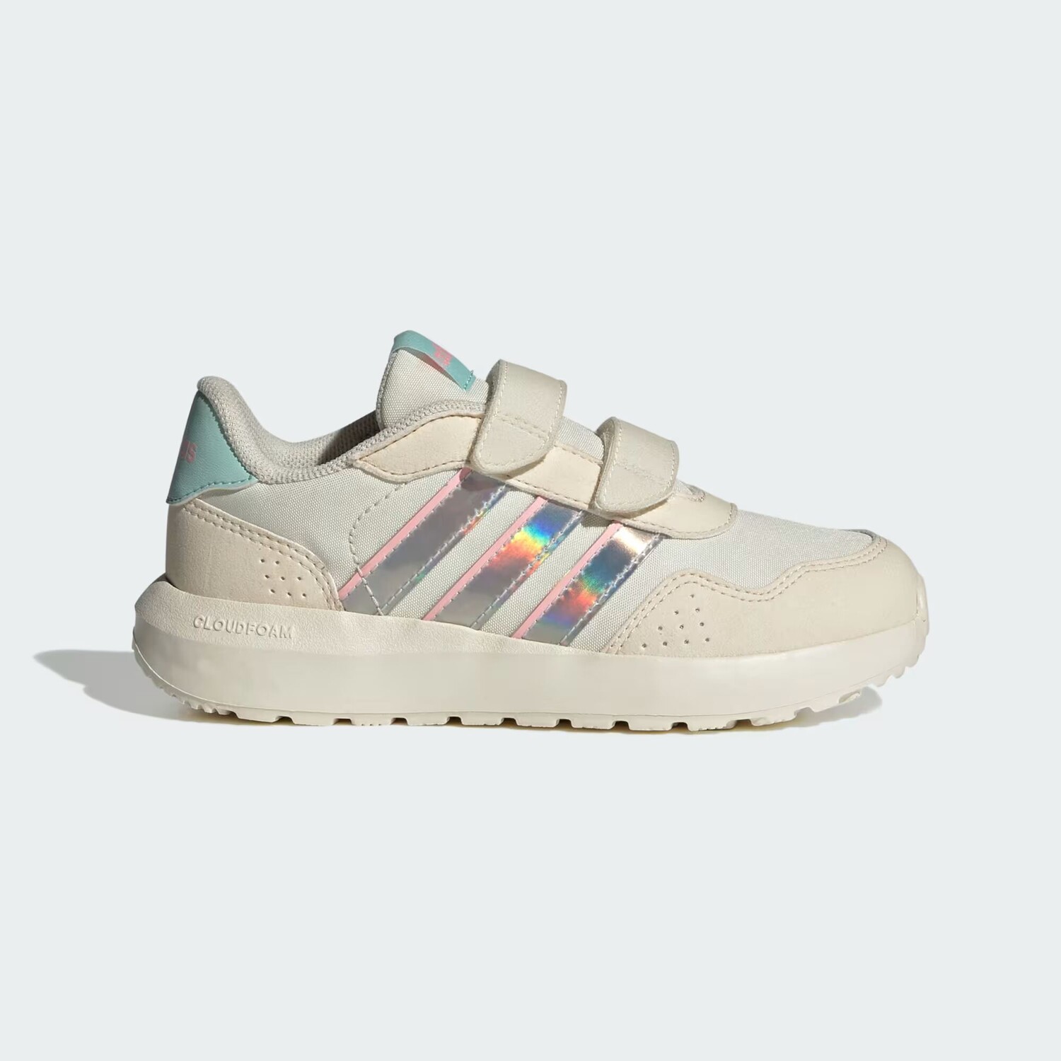 

Кроссовки для бега в стиле 60-х годов для детей Adidas, цвет Off White/Off White/Semi Flash Aqua