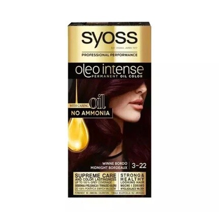 

Краска для волос Oleo Intense без аммиака 3-22 Бордо, Syoss
