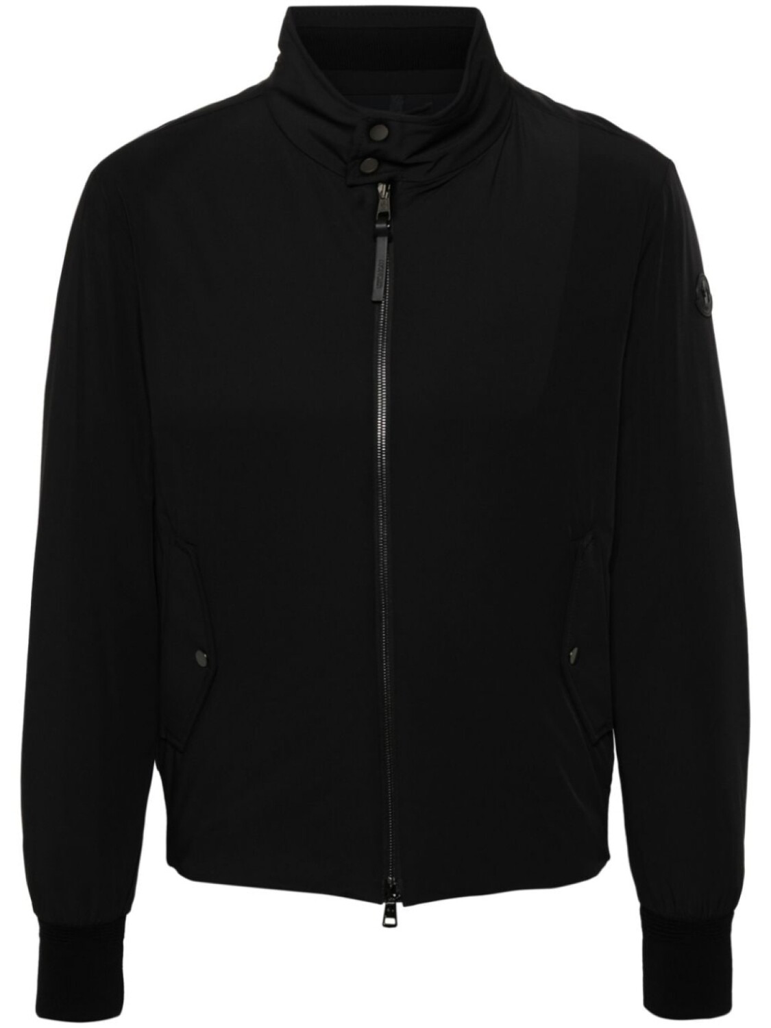 

Moncler пуховик с логотипом, черный