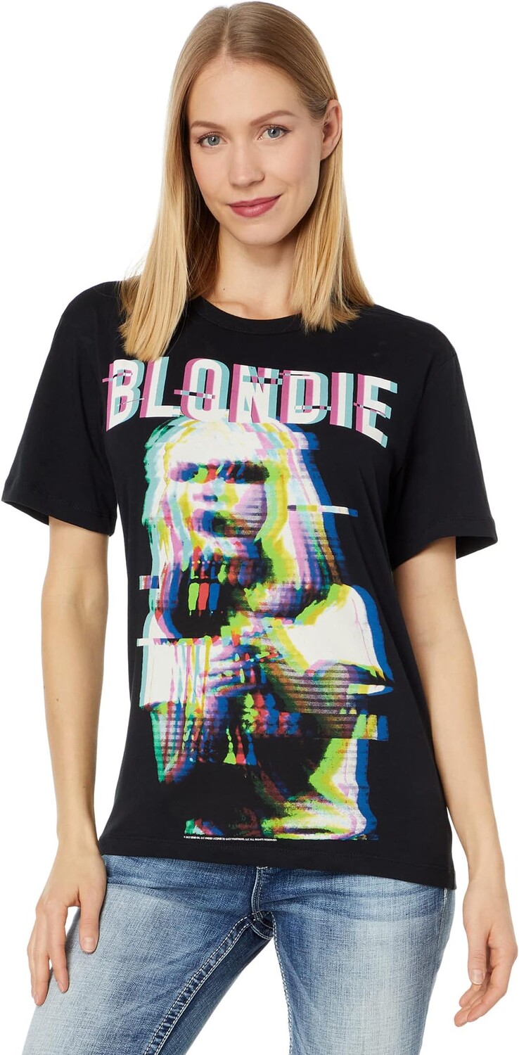 

Футболка Blondie из хлопкового джерси с круглым вырезом Chaser, цвет True Black