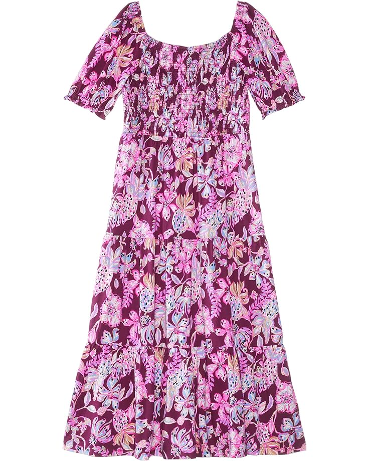 Платье Lilly Pulitzer Mini Jilly Sleeved Midi Dress, цвет Amarena Cherry Tropical w/ A Twist