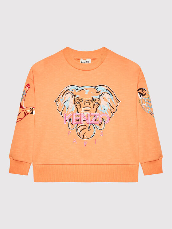 

Толстовка обычного кроя Kenzo Kids, оранжевый